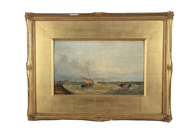 CIRCLE OF THOMAS CRESWICK RA
Boats in Choppy Water..., Fine Irish Art at Adams Auctioneers