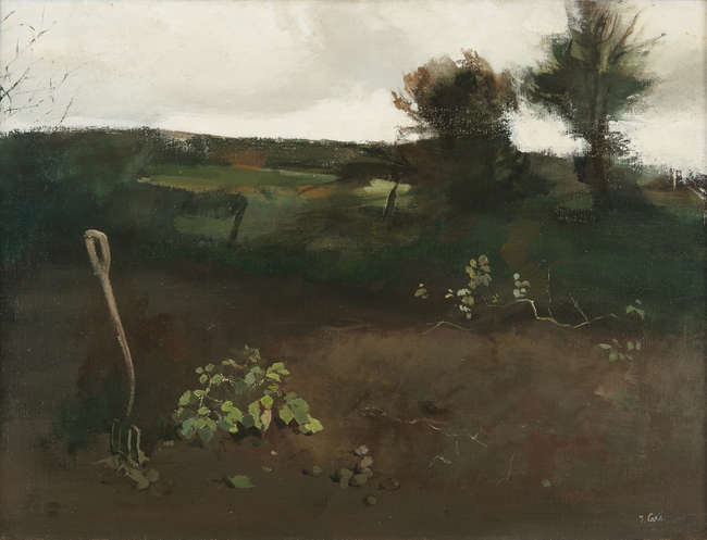 Tom Carr ARHA HRUA ARWS (1909-1999)
Pitchforks 
Oi..., Fine Irish Art at Adams Auctioneers