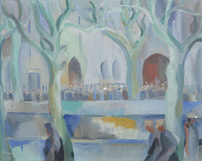 Fr. Jack P. Hanlon (1913-1968)
Westport Mall
Oil o..., Fine Irish Art at Adams Auctioneers