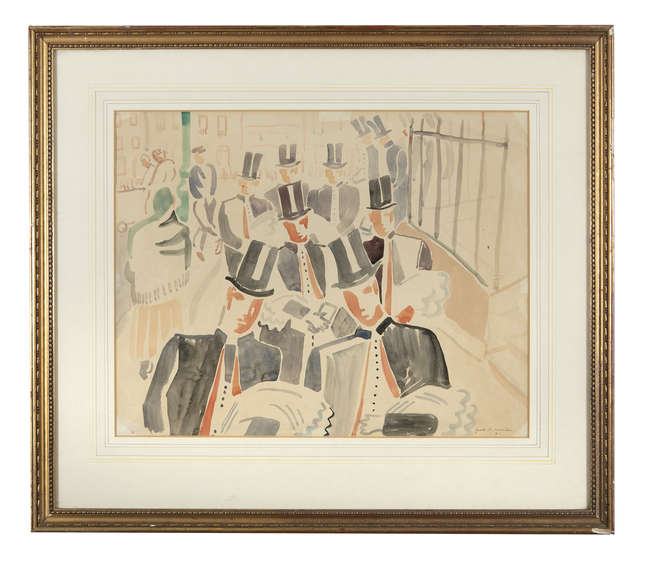 FR. JACK P. HANLON  (1913-1968)
Top Hat and Tails
..., Fine Irish Art at Adams Auctioneers