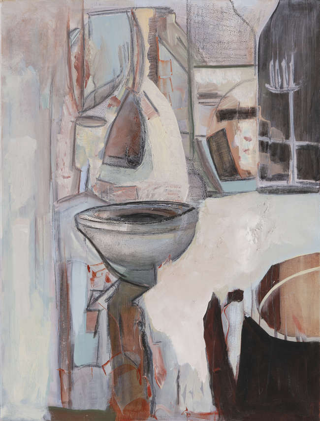 COLIN O'DALY (b.1952)
Abstract Still Life
Oil on c..., Fine Irish Art at Adams Auctioneers