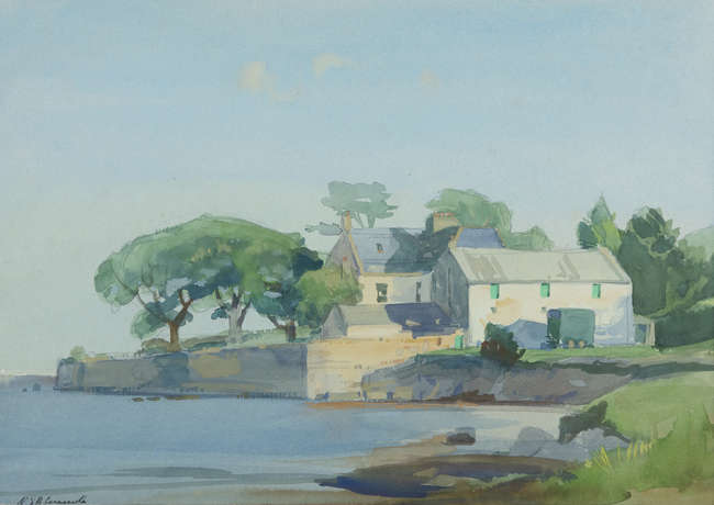Niccolo d'Ardia Caracciolo RHA (1941 - 1989)
House..., Fine Irish Art at Adams Auctioneers