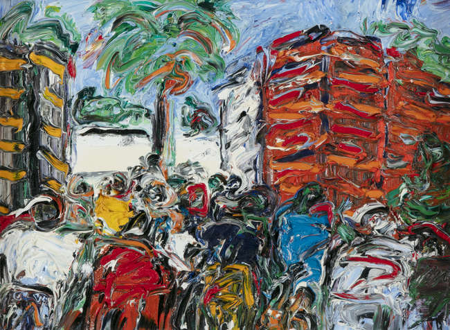 PHIL KELLY (1950-2010)
In the Street
Oil on canvas..., Fine Irish Art at Adams Auctioneers