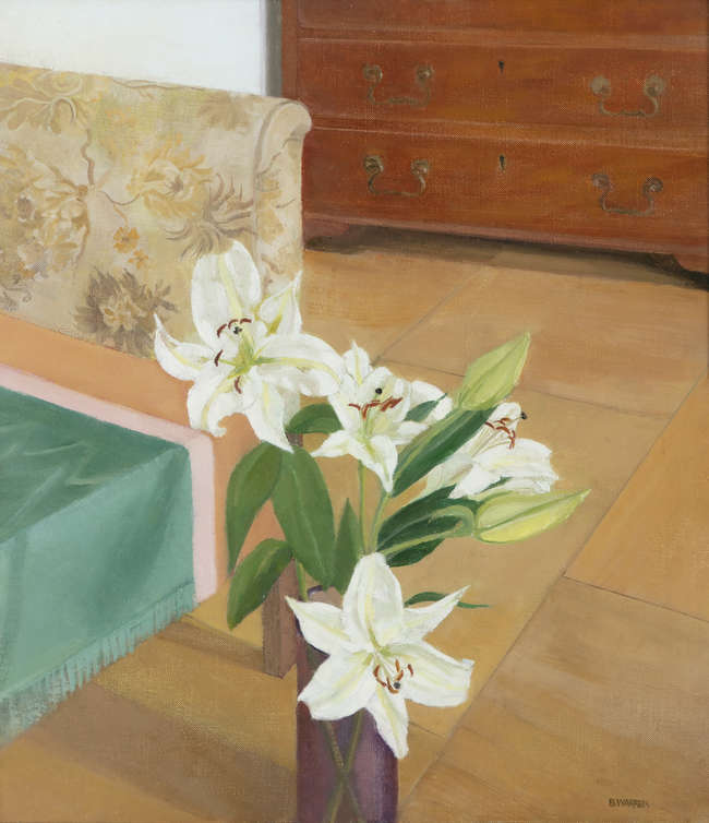 Barbara Warren RHA (1925-2017)
Gift of Flowers
Oil..., Fine Irish Art at Adams Auctioneers