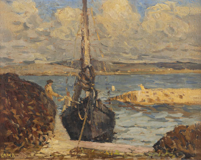 Charles Lamb RHA (1893-1964)
Turf Boat At Carraro..., Fine Irish Art at Adams Auctioneers