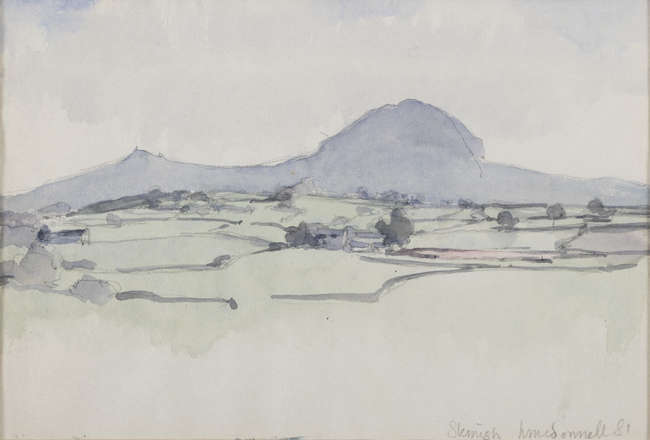 Hector McDonnell RUA (b.1947)
Slemish
Watercolour,..., Fine Irish Art at Adams Auctioneers