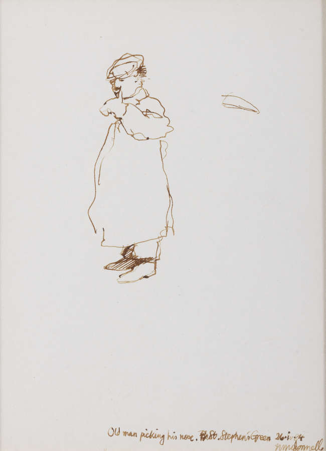 Hector McDonnell RUA (b.1947)
Old Man Picking his..., Fine Irish Art at Adams Auctioneers