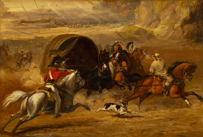William Sadler II (1782-1839) 
A Revenue Raid wit..., Fine Irish Art at Adams Auctioneers