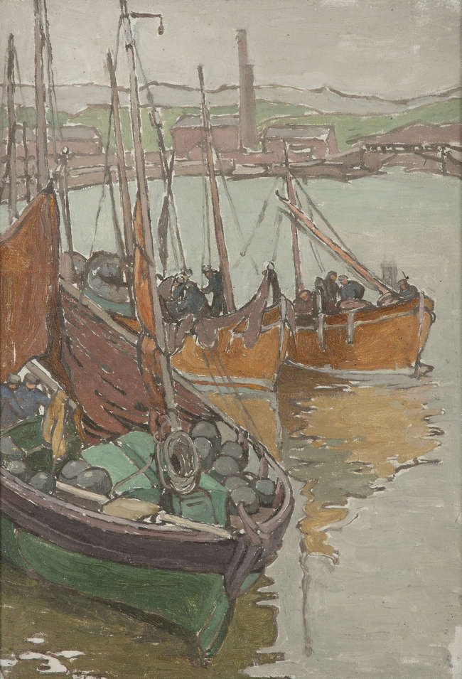 Georgina Moutray Kyle RUA (1865-1950)
Harbour with..., Fine Irish Art at Adams Auctioneers