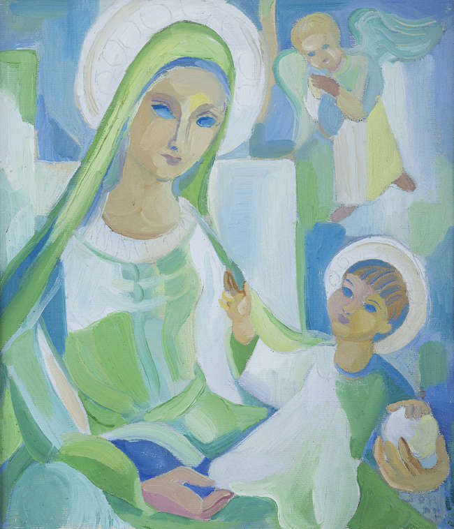 Fr. Jack P. Hanlon (1913 - 1968)
Madonna
Oil on ..., Fine Irish Art at Adams Auctioneers