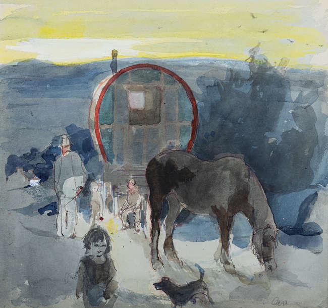 Tom Carr ARHA HRUA ARWS (1909-1999)
Tinkers' Enca..., Fine Irish Art at Adams Auctioneers