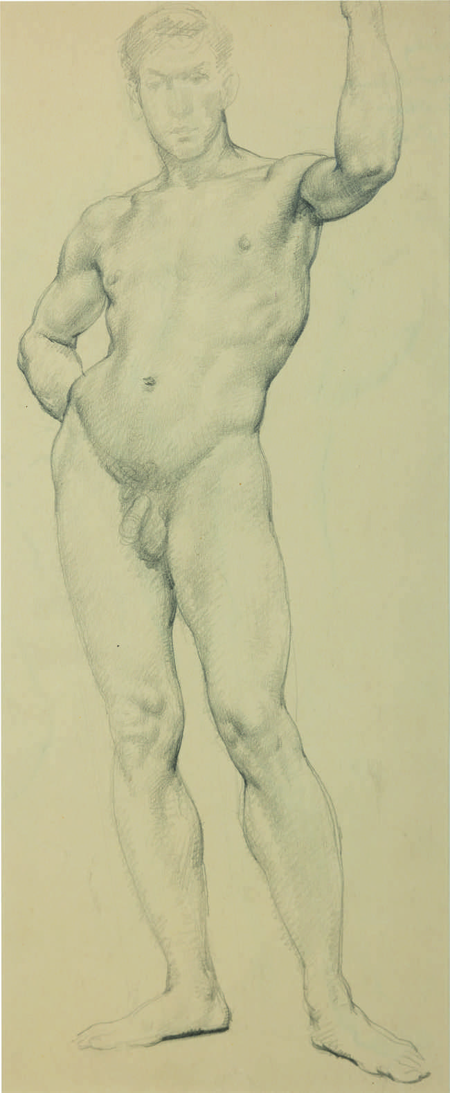 John Luke RUA (1906-1975)
Male Nude Figure Study..., Fine Irish Art at Adams Auctioneers