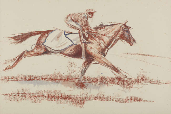 Peter Curling (b.1955)
Racehorse with jockey up
..., Fine Irish Art at Adams Auctioneers