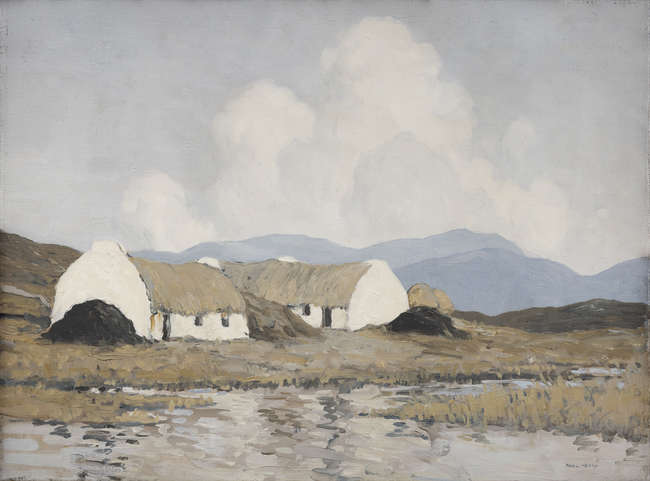 Paul Henry RHA (1877-1958)
Cottages by the Lake, ..., Fine Irish Art at Adams Auctioneers