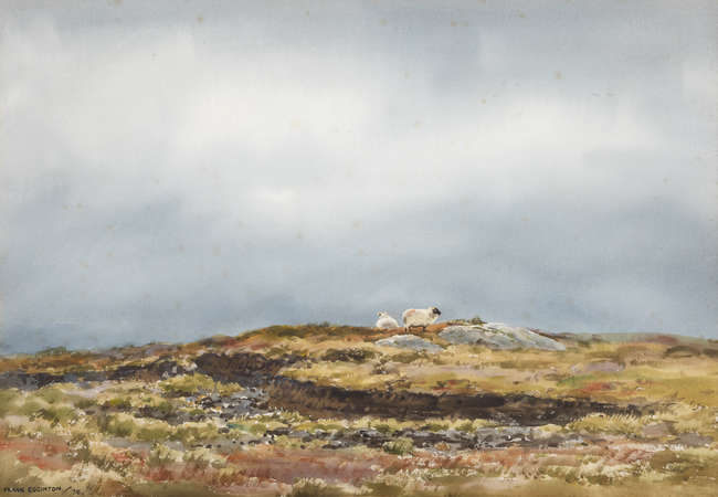 Frank Egginton (1908-1990)
Sheep in Heather 
Wat..., Fine Irish Art at Adams Auctioneers