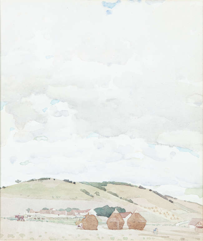 ALETHEA GARSTIN (1894 - 1978)
Haystacks Below a C..., Fine Irish Art at Adams Auctioneers