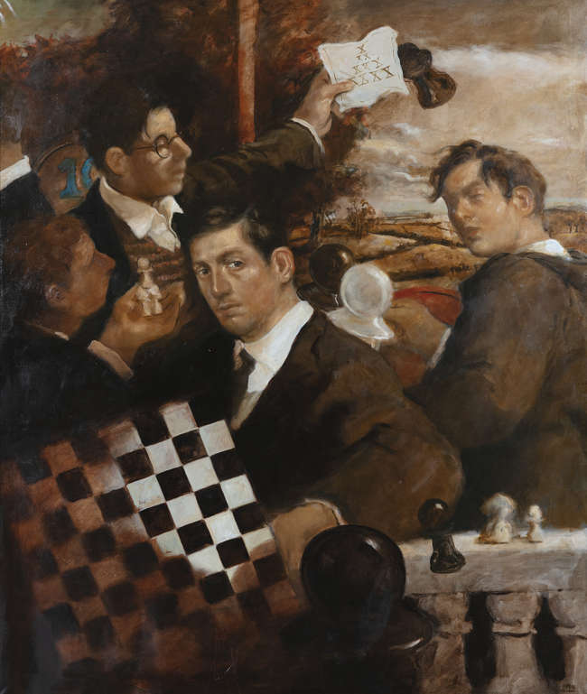 Noel Murphy (b.1970)
Chess Players
Oil on canvas..., Fine Irish Art at Adams Auctioneers