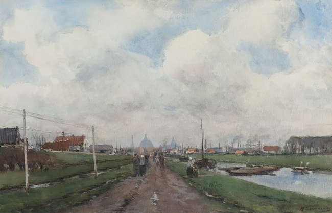 May Guinness RHA (1863-1955)
Dutch Landscape with..., Fine Irish Art at Adams Auctioneers