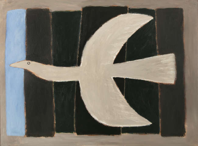 BREON O'CASEY 
(1928-2011)
Bird into Blue
Acrylic ..., Fine Irish Art at Adams Auctioneers