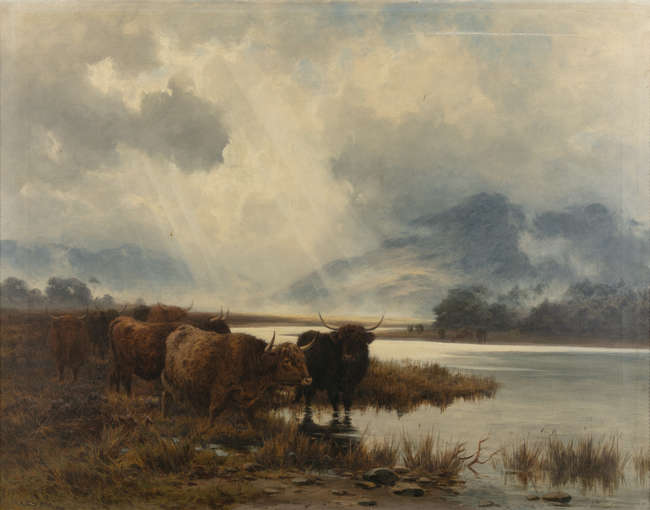 Alfred Grey RHA (1845 - 1926)
Highland Cattle in ..., Fine Irish Art at Adams Auctioneers