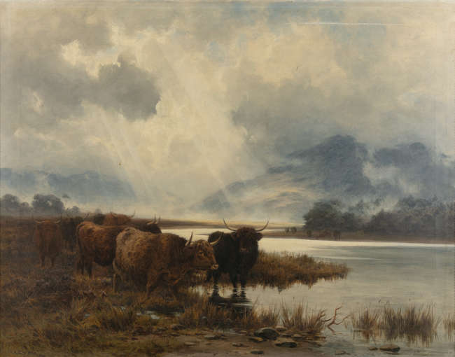 Alfred Grey RHA (1845 - 1926)
Highland Cattle in ..., Fine Irish Art at Adams Auctioneers