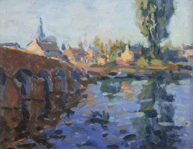 Desmond Hickey (1937-2007)
Across the Bridge, Fine Irish Art at Adams Auctioneers