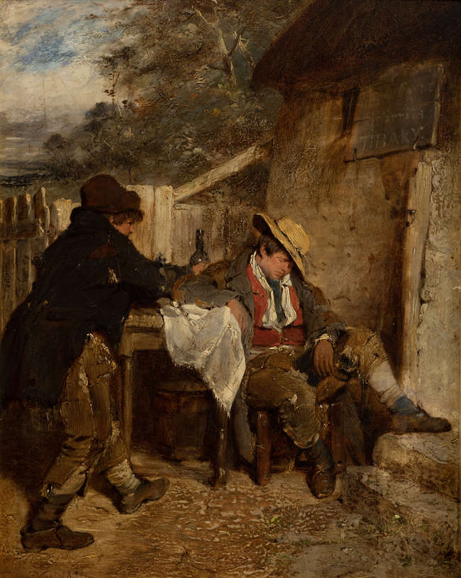 Erskine Nicol RSA ARA (1825-1904) 
Two Figures Ou..., Fine Irish Art at Adams Auctioneers