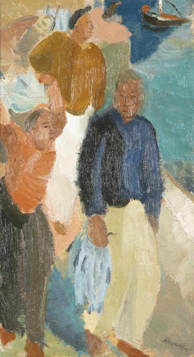 Elizabeth Rivers RHA (1903-1964)
Fishermen
Oil o..., Fine Irish Art at Adams Auctioneers