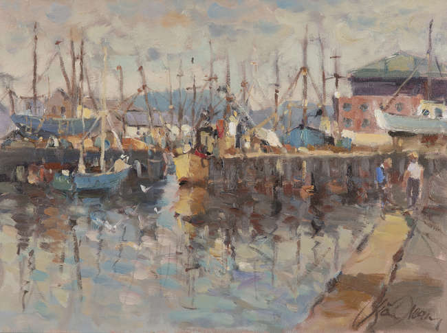 LIAM TREACY (1934-2004)
Work in the Dry Dock, Ark..., Fine Irish Art at Adams Auctioneers