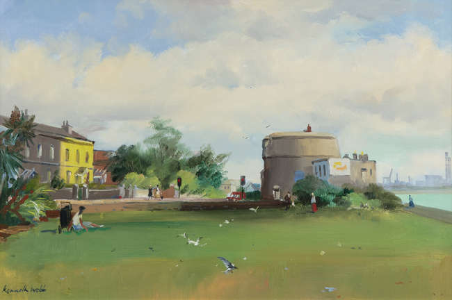 Kenneth Webb RWS FRSA RUA (b.1927) 
Martello Towe..., Fine Irish Art at Adams Auctioneers