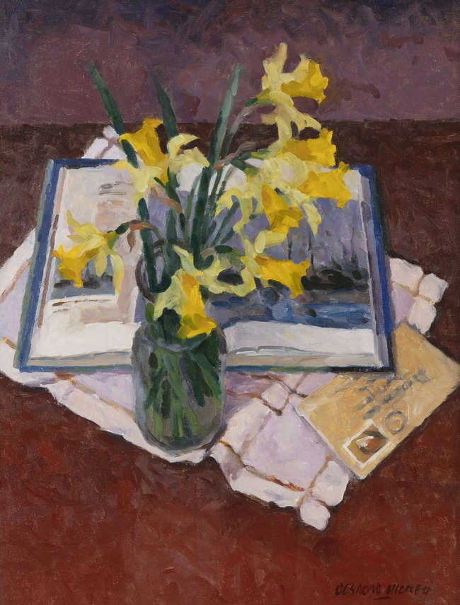 Desmond Hickey (1937-2007)
Daffodils
Oil on boar..., Fine Irish Art at Adams Auctioneers