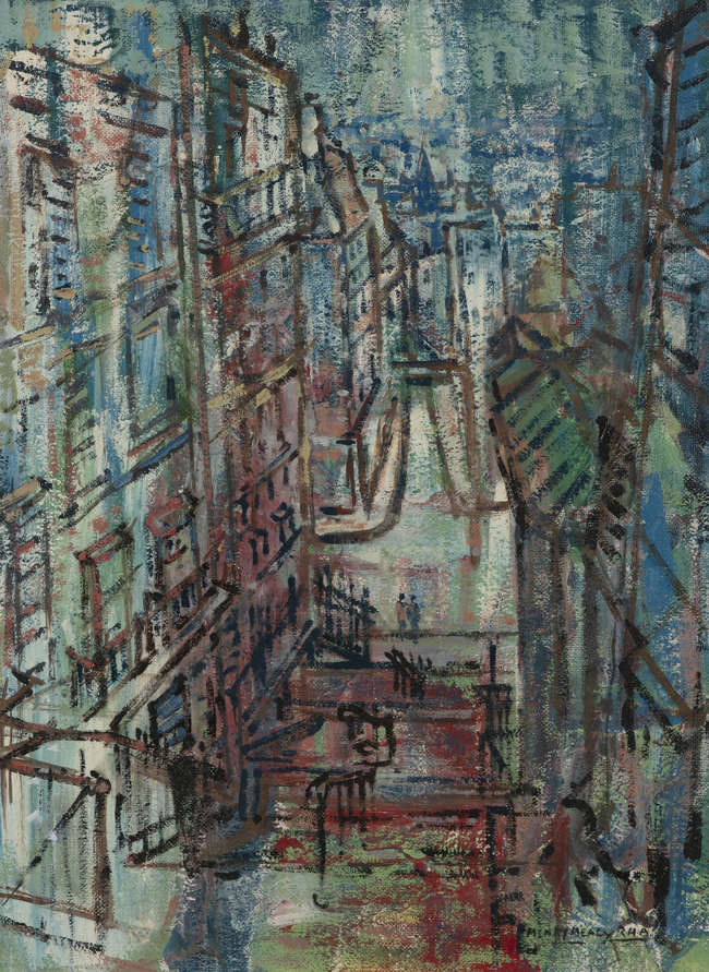 Henry Healy RHA (1909-1982)
Montparnasse
Oil on ..., Fine Irish Art at Adams Auctioneers