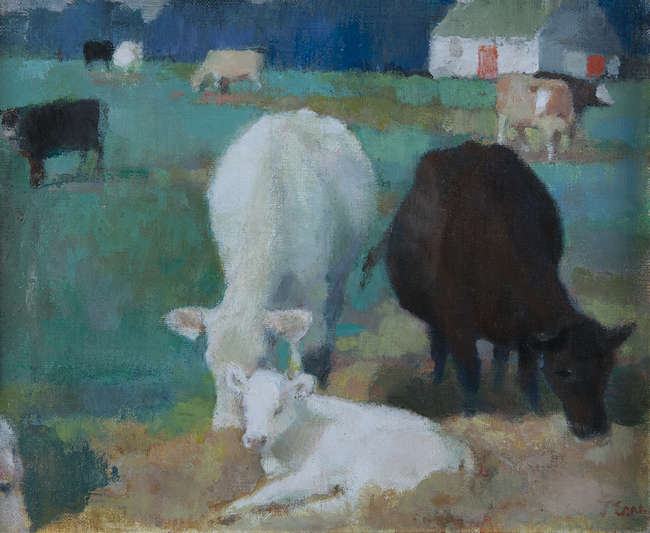 Tom Carr ARHA HRUA ARWS (1909-1999)
Suckling Herd..., Fine Irish Art at Adams Auctioneers
