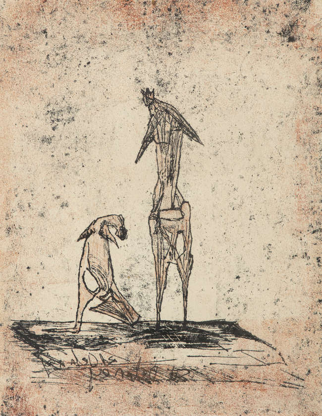 Edward Delaney (1930 - 2009)
Figure and Dog
Etch..., Fine Irish Art at Adams Auctioneers