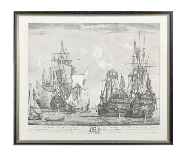 JOHN BOYDELL (1719-1804)
Exact Stern Views of HMS..., Fine Irish Art at Adams Auctioneers