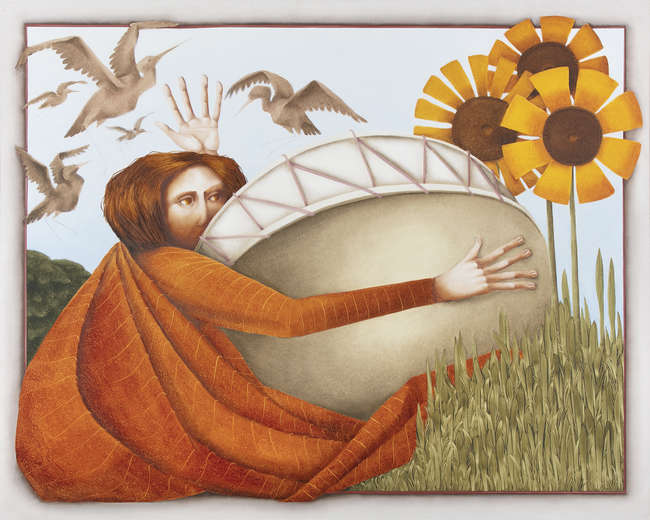 Barry Castle (1935-2006)
Beat the Drum
Oil on pa..., Fine Irish Art at Adams Auctioneers