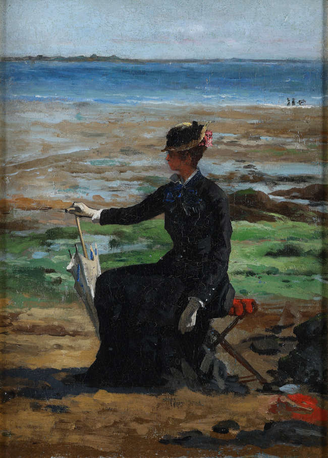 Style of Sir John Lavery
Seated girl dressed in b..., Fine Irish Art at Adams Auctioneers