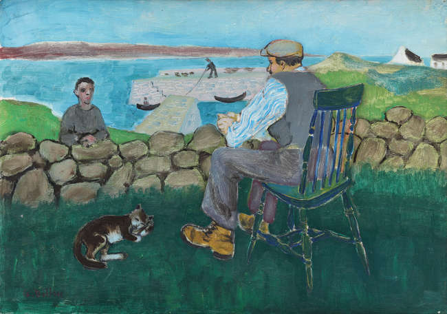 Gerard Dillon (1916 - 1971)
Man on a Chair (Self-..., Fine Irish Art at Adams Auctioneers