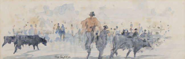 Maurice MacGonigal PRHA (1900-1979)
Clifden Fair,..., Fine Irish Art at Adams Auctioneers