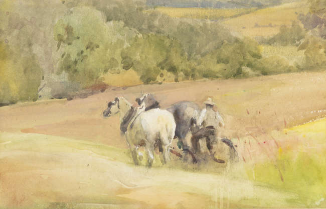 Mildred Anne Butler RWS (1858-1941)
Ploughing 
W..., Fine Irish Art at Adams Auctioneers