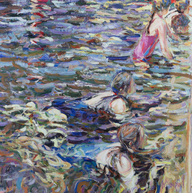 Arthur Maderson (b.1942)
The Swimming Lesson
Oil..., Fine Irish Art at Adams Auctioneers