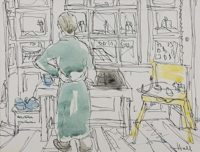 Kenneth Hall (1913-1946)
Man in Room
Indian Ink ..., Fine Irish Art at Adams Auctioneers