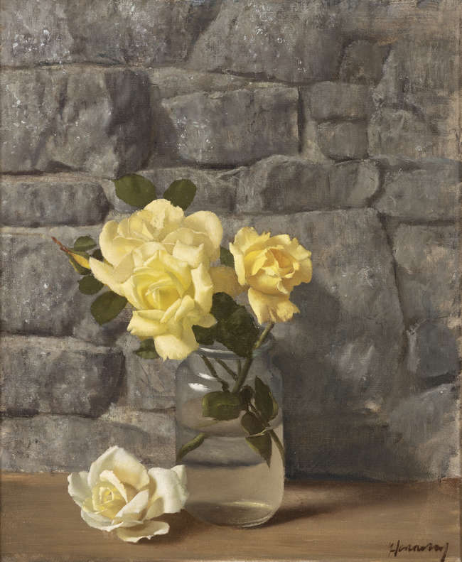 Patrick Hennessy RHA (1915 - 1980)
Roses
Oil on ..., Fine Irish Art at Adams Auctioneers