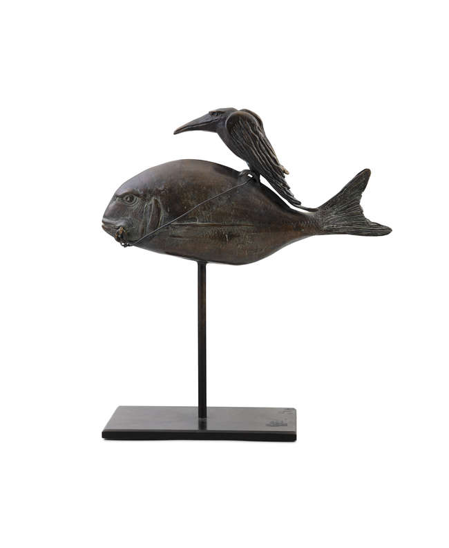 Patrick O’Reilly (b.1957)
Bird and Fish 
Bronz..., Fine Irish Art at Adams Auctioneers