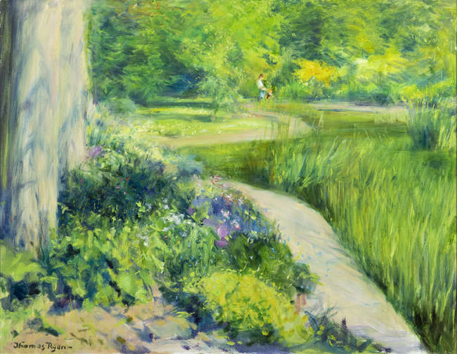 Thomas Ryan PRHA (B.1929)
Garden Landscape (1996)..., Fine Irish Art at Adams Auctioneers