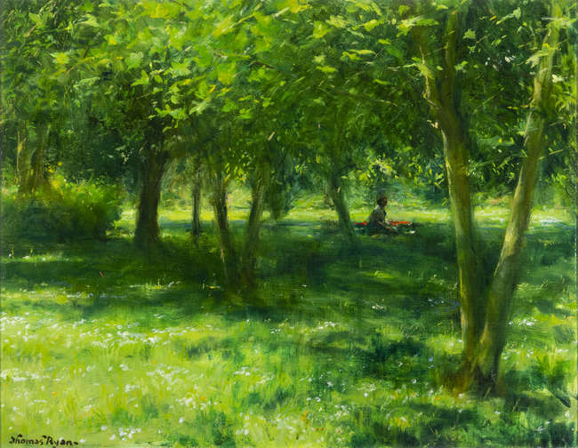 Thomas Ryan PPRHA (b.1929)
Mid-Summer (1996)
Oil..., Fine Irish Art at Adams Auctioneers