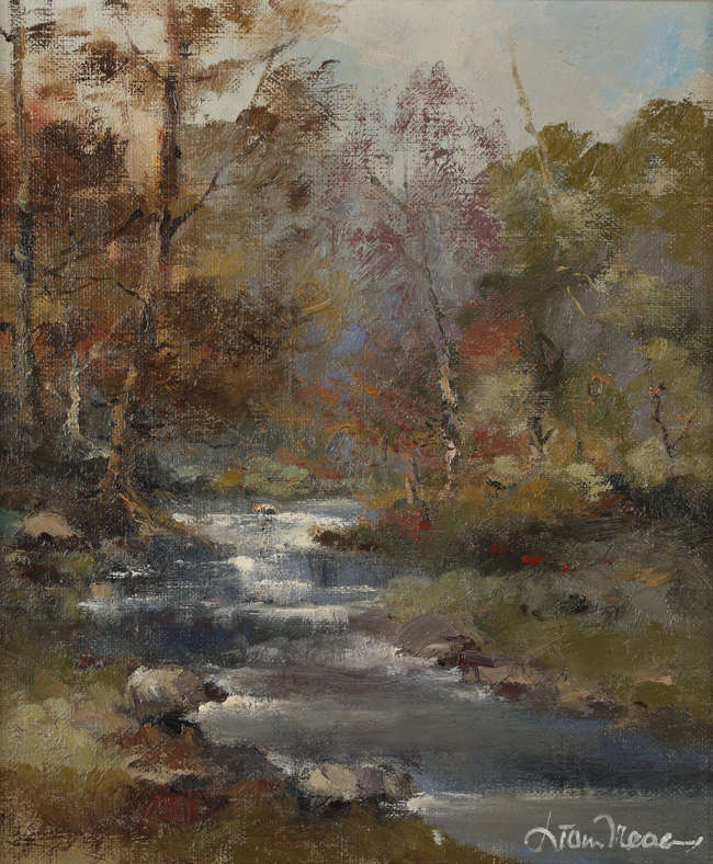 LIAM TREACY
Near Avoca (1980)
Oil on canvas, 29 ..., Fine Irish Art at Adams Auctioneers