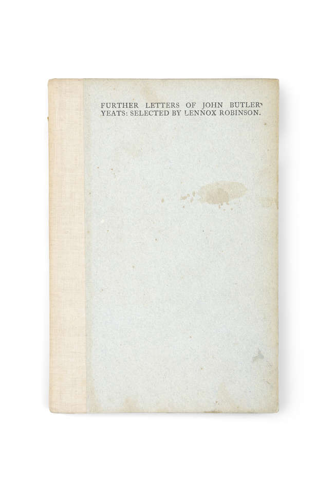 CUALA PRESS - JOHN BUTLER YEATS


Further lette..., Fine Irish Art at Adams Auctioneers