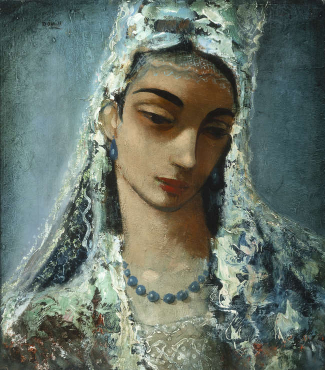 Daniel O'Neill (1920-1974) 
Lady Wearing a Lace M..., Fine Irish Art at Adams Auctioneers