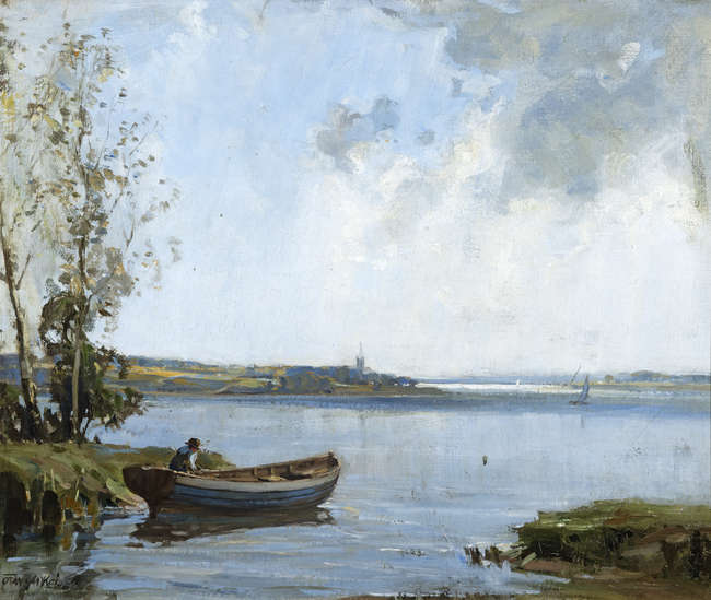 Frank McKelvey RHA RUA (1895-1974) 
Fishermen by ..., Fine Irish Art at Adams Auctioneers